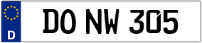 Trailer License Plate